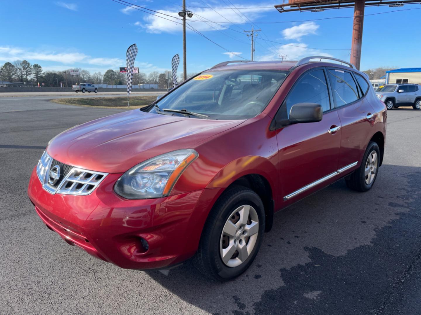 2014 Maroon Nissan Rogue Select (JN8AS5MTXEW) with an 4-Cyl, 2.5 Liter engine, Automatic, CVT transmission, located at 8008 Warden Rd, Sherwood, AR, 72120, (501) 801-6100, 34.830078, -92.186684 - Photo#3